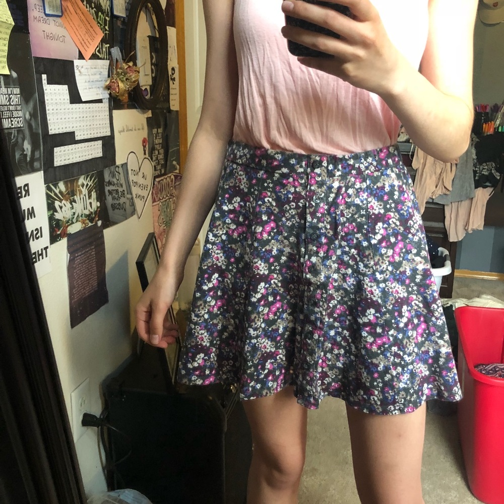 Floral Skater Skirt